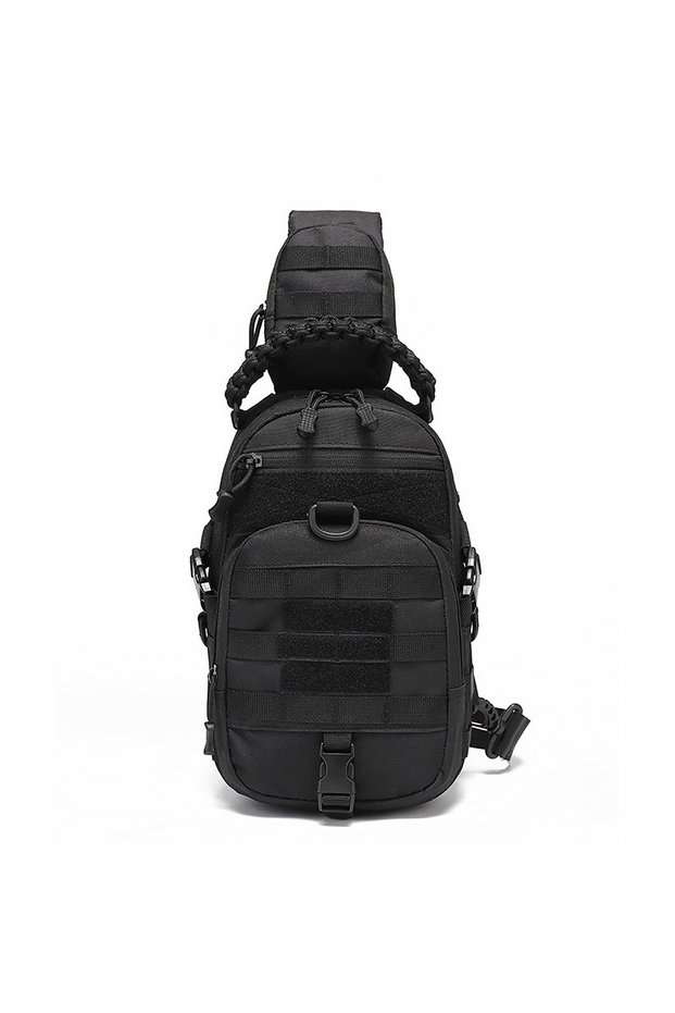 Black Camping Chest Bag Tactical Backpack for Men Sports Shoulder Outdoor Hiking Climbing Cycling Fi