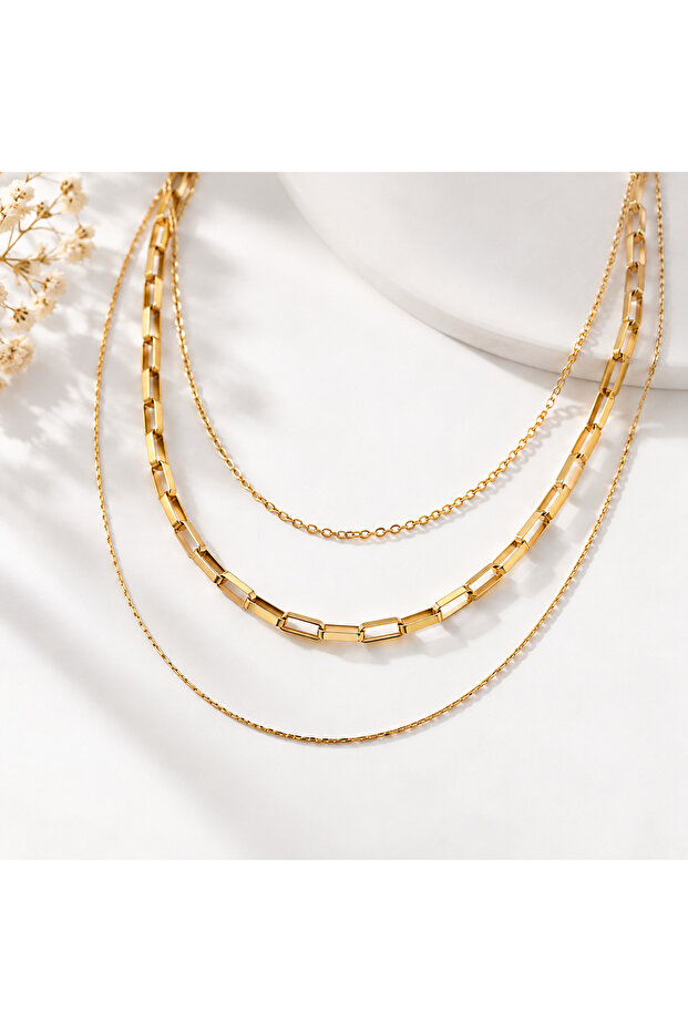 3-Piece Gold Set Necklace