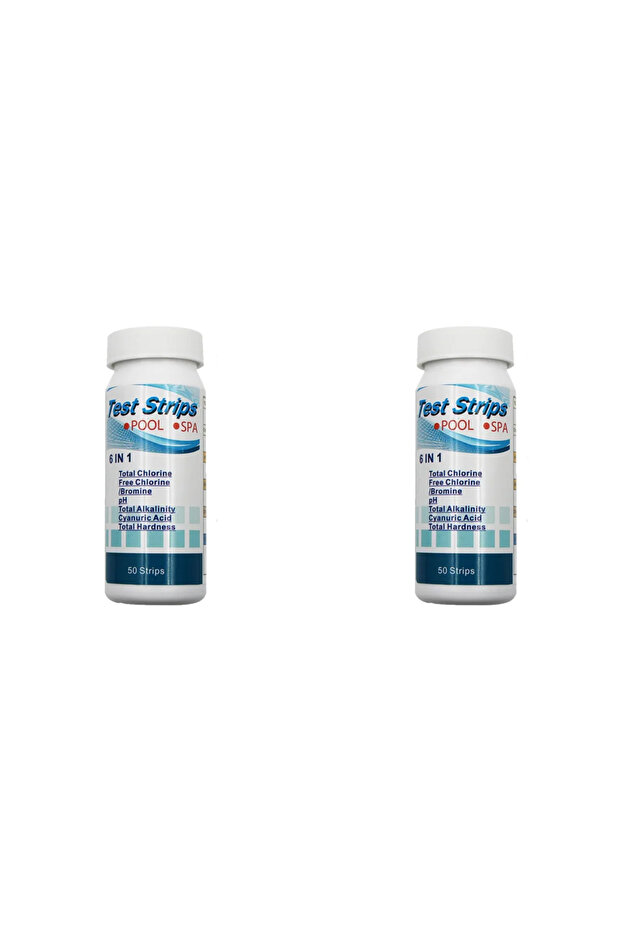 2 bottle 100pcs 50/100pcs Multipurpose 6 in 1 Chlorine PH Test Strips SPA Swimming Pool Water Tester