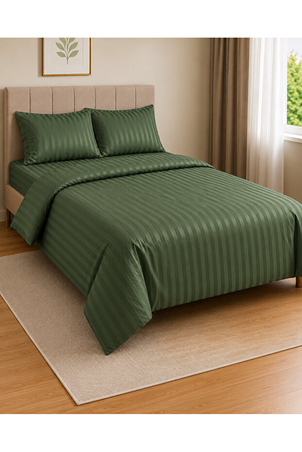 100% Cotton Satin Double Duvet Cover Set 200X220Cm
