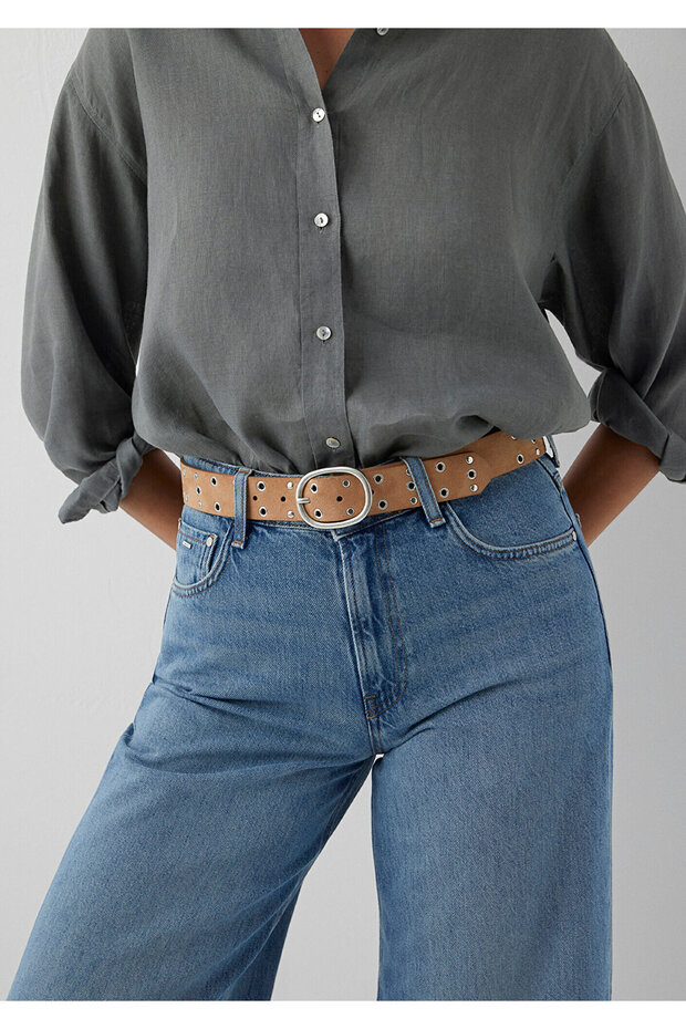 Brown Faux Leather Belt 1914192-82046