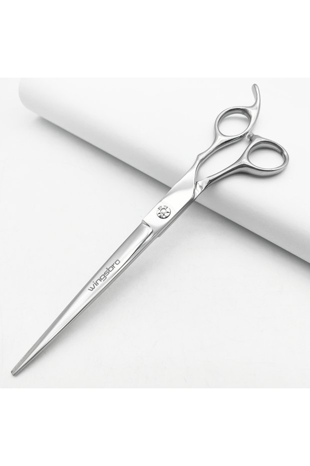 8 inch silver wingsbro 9 inch Professional pet shop scissors, dog grooming scissors straight scissor