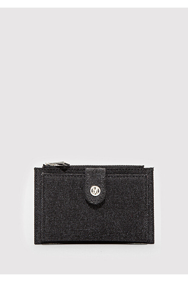 M Logo Detailed Denim Wallet 1913139-88035