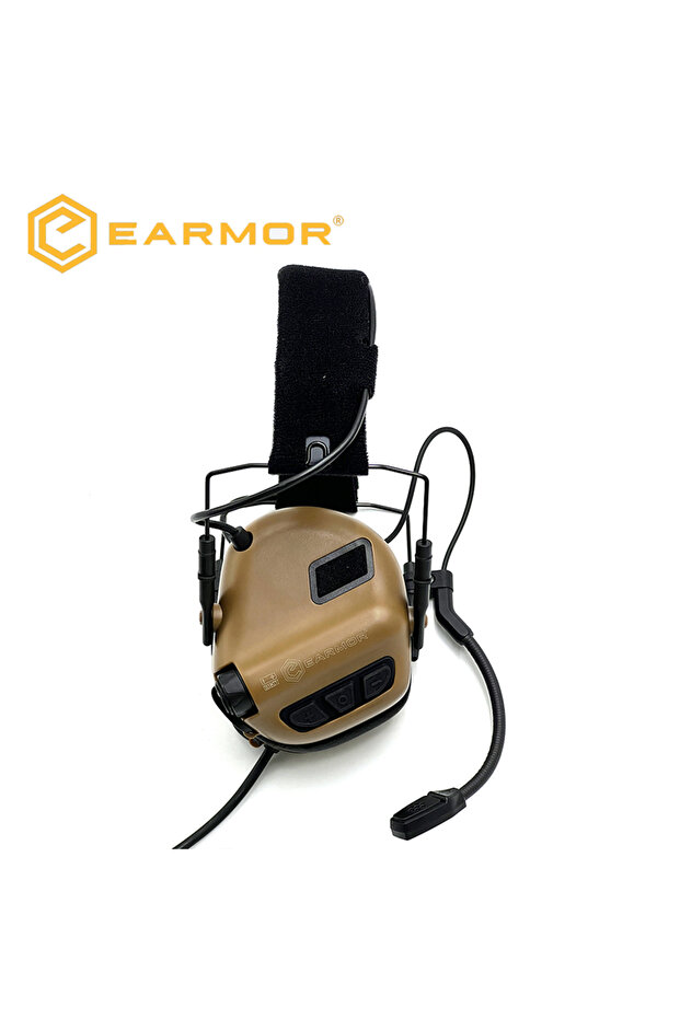 Desert Headset EARMOR M32 SE(SE32) Tactical Shooting Headset Hunting Noise Reduction Earmuff with He
