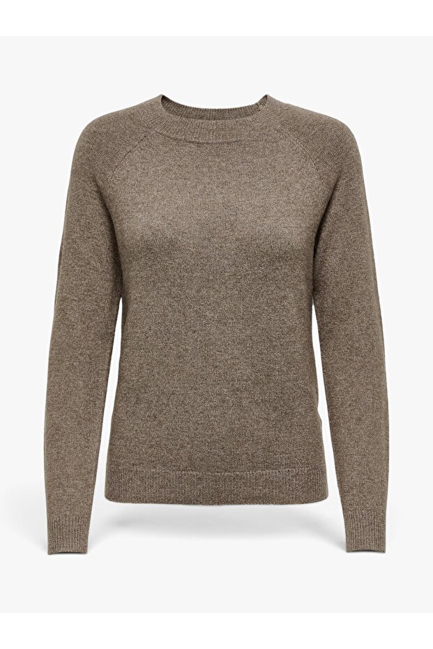 O Neck Brown Women's Sweater15204279