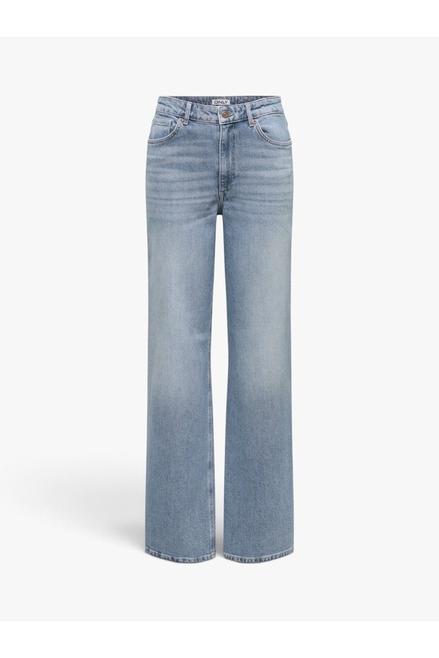 Onljuicy Hw Wide Leg Dnm Dot661 Women's Blue Denim Trousers - Wns3640