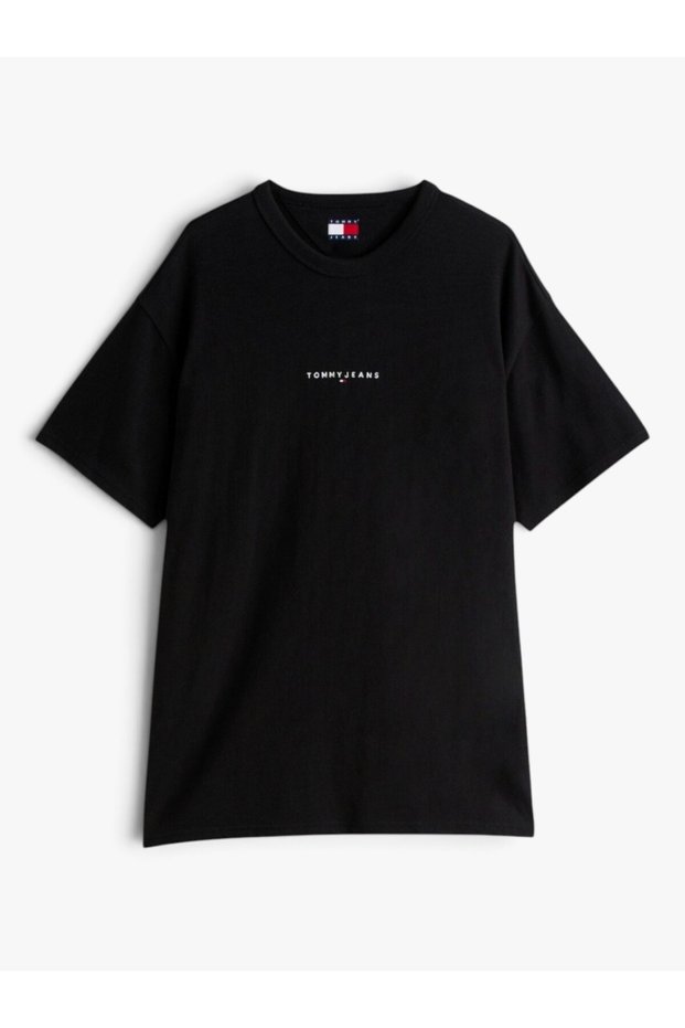 TJM RLX LINEAR LOGO TEE Erkek Siyah T-Shirt - DM0DM21110