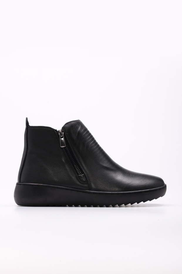 Genuine Leather Black Women's Classic Boots 864Sza1205