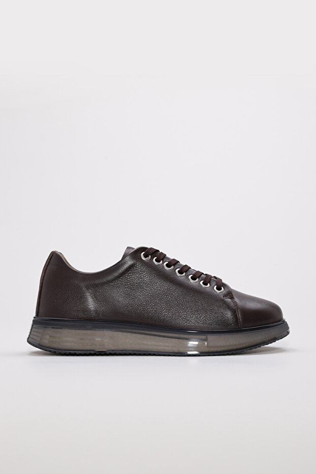 Genuine Leather Brown Men's Casual Shoes 154Ma24-1001