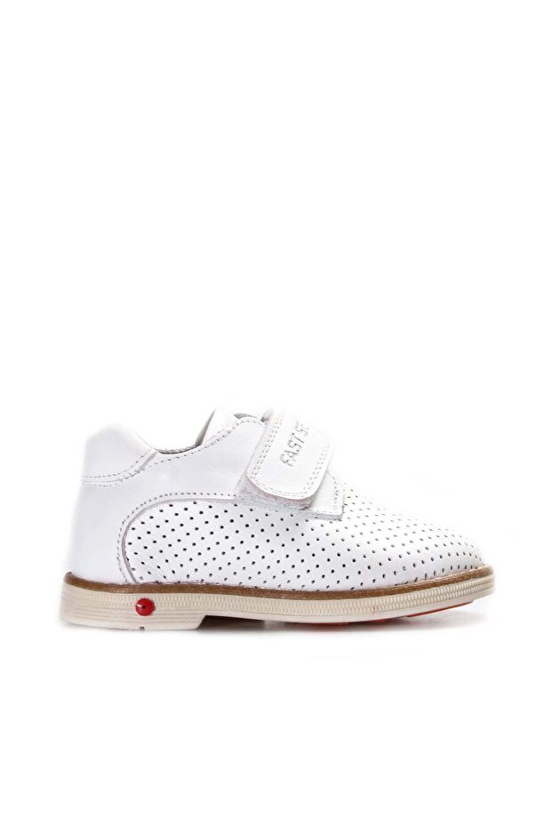 Genuine Leather White Unisex Children's Casual Shoes 006Pa23