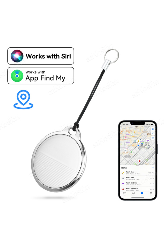 Option 1 Mini Global GPS Tracker Smart Tag Compatible with iOS Find My App Key Finder Car Pet Anti-l
