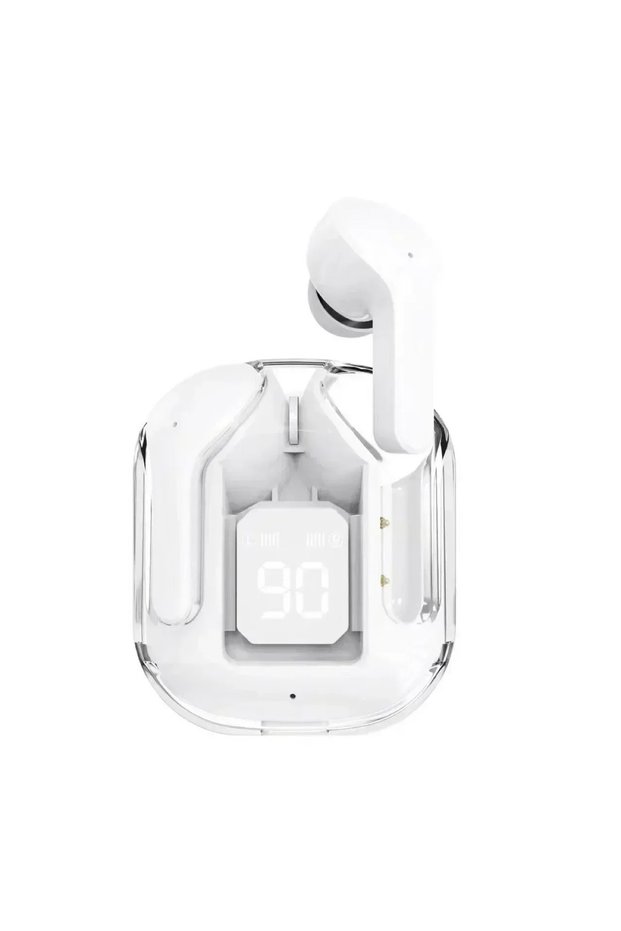 white T2 Wireless Mini Earbuds LED Power Digital Display TWS Wireless Headset Stereo Sound Bluetooth