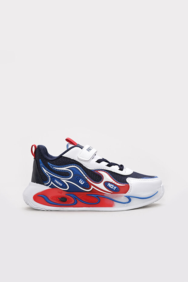 White Navy Blue Red Boys' Sneaker Shoes 615Xca015