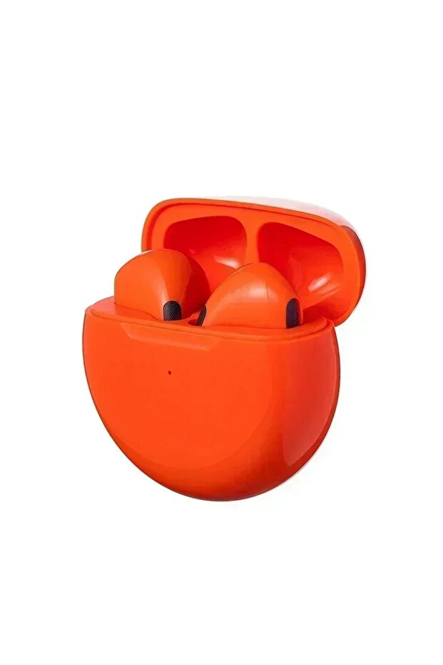 Orange Mini Comfortable Noise-cancelling True Wireless Bluetooth Headphones With High Sound Quality