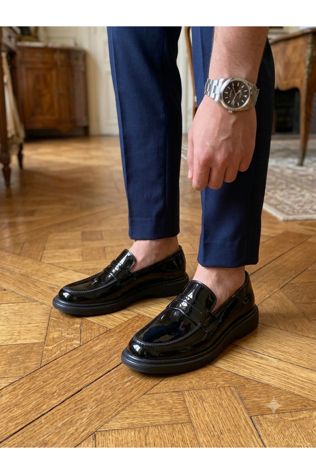 Classic Men's Patent Leather Shoes Wedding Groom's Suit Ar01