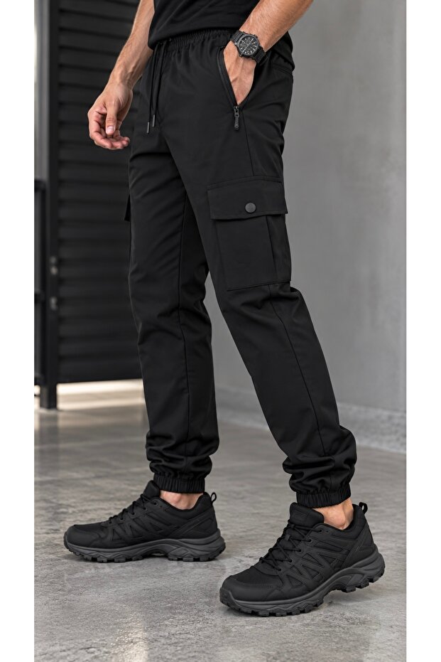 Cargo Pocket Parachute Fabric Outdoor Sweatpants