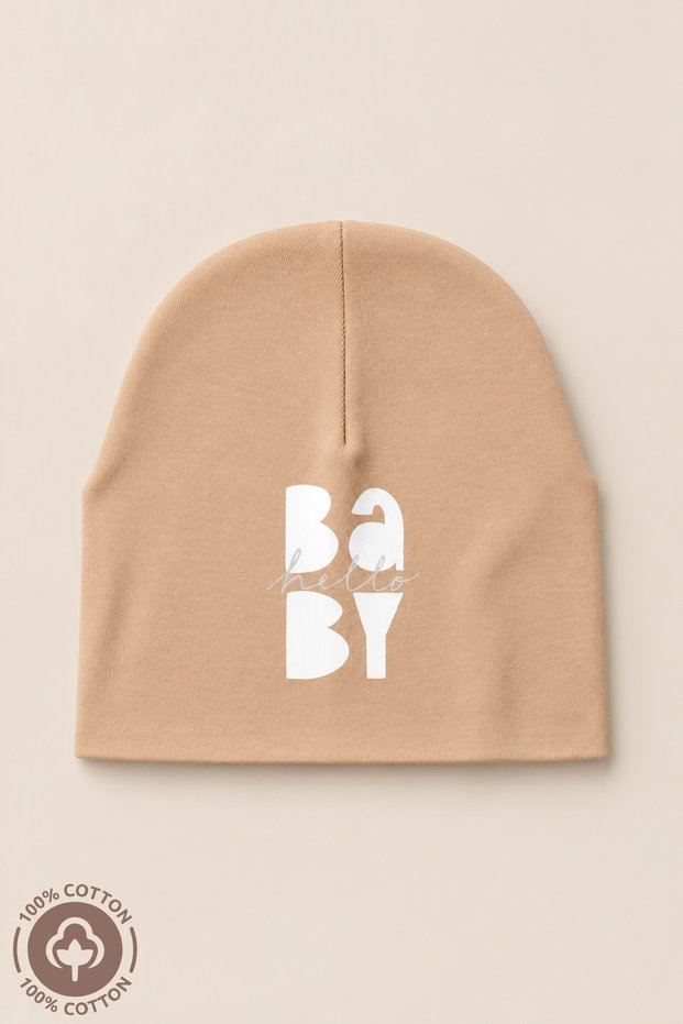 Unisex Baby Printed Combed Cotton 100% Cotton 6-12 Months Baby Beanie