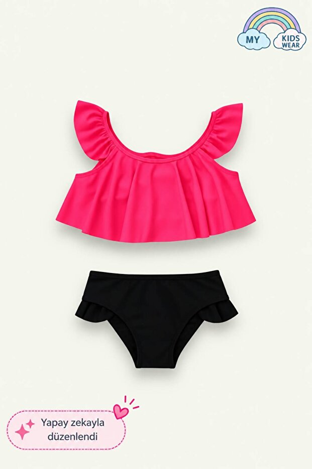 Ruffle Detailed 2-Piece Swimsuit Set