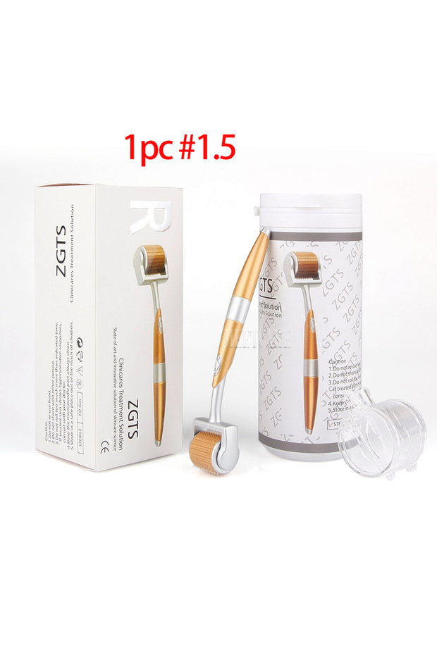 1pc 1.5 ZGTS Titanium 0.2mm Derma Roller 192 Needles Microneedle System Dermaroller for Face Care Sk