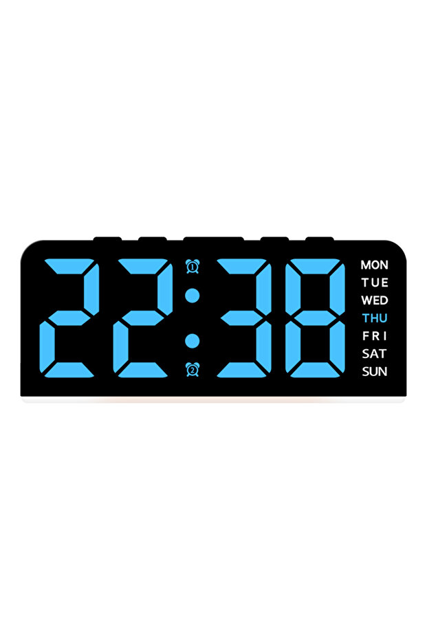 BBL USB Powered Digital Alarm Clock with Mood Light Dual Alarm Snooze Table Clock 4 Levels Brightnes