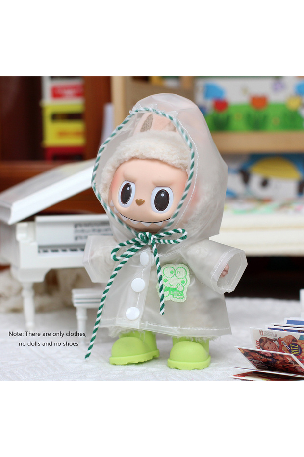 B Only clothes 17cm Doll Raincoat Clothes Heartbeat Macaron Outfits Doll Accessories