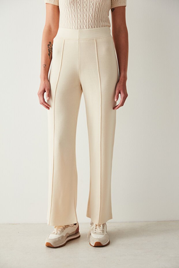 Detailed Tricot Trousers