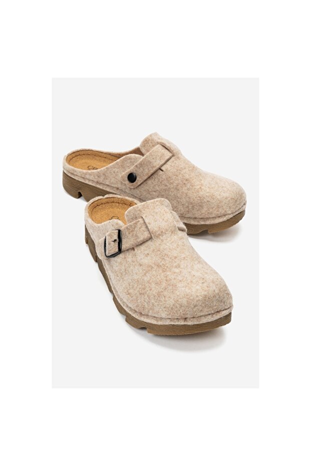 Anatomic Felt Closed Front Winter Women's Home Slippers 220505