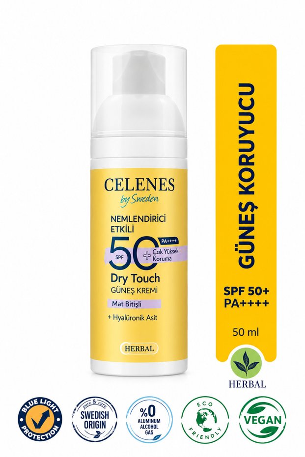 Herbal Sunscreen Fluid Spf 50+ Dry Touch All Skin Types Vitamin C + Niacinamide, 50 ml