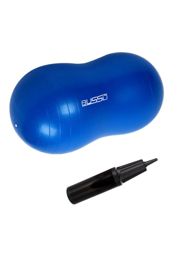 Pea-45 Pistachio Shaped Pilates Ball 100 cm Blue with Pump