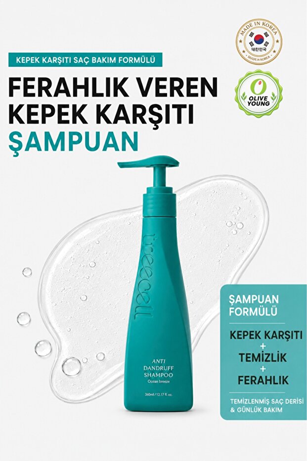 Kepek Ve Saç Derisi Bakım Şampuanı / Anti Dandruff Shampoo Ocean Breeze 360ml