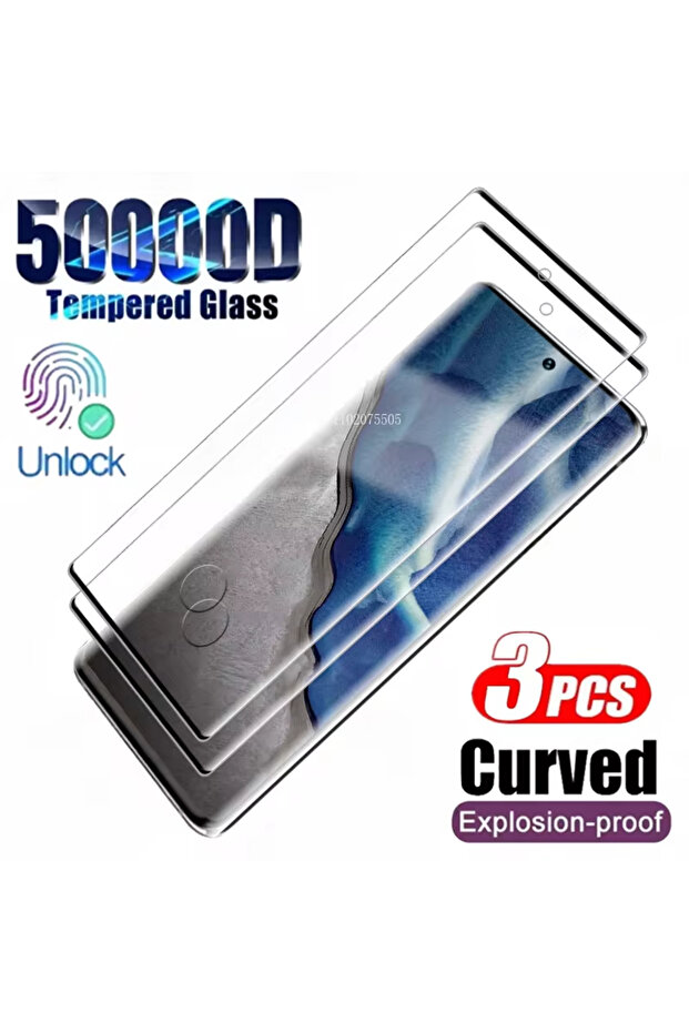 1 Piece S23 Ultra 1-3Pcs Curved Tempered Glass Screen Protectors For Samsung Galaxy S26 S25 S24 Ultr