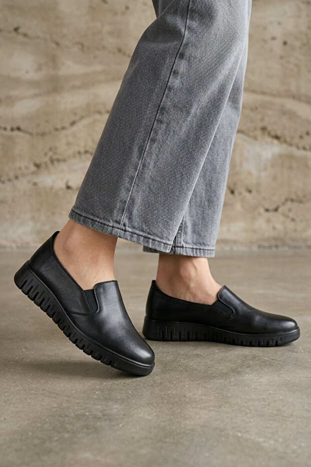 , Women's Genuine Leather Comfort Shoes 15355Z2765 Black