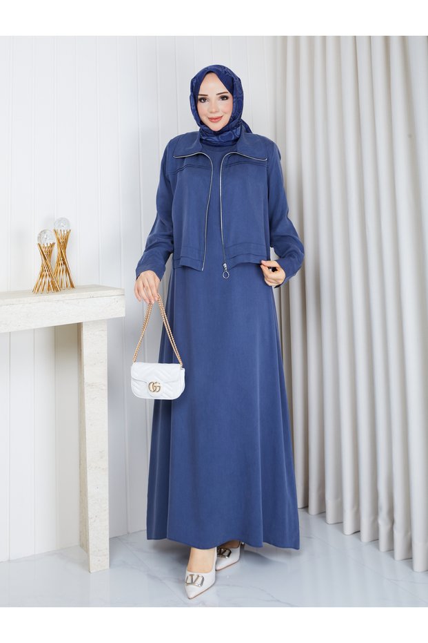 Tencel Fabric Zippered Dress Set