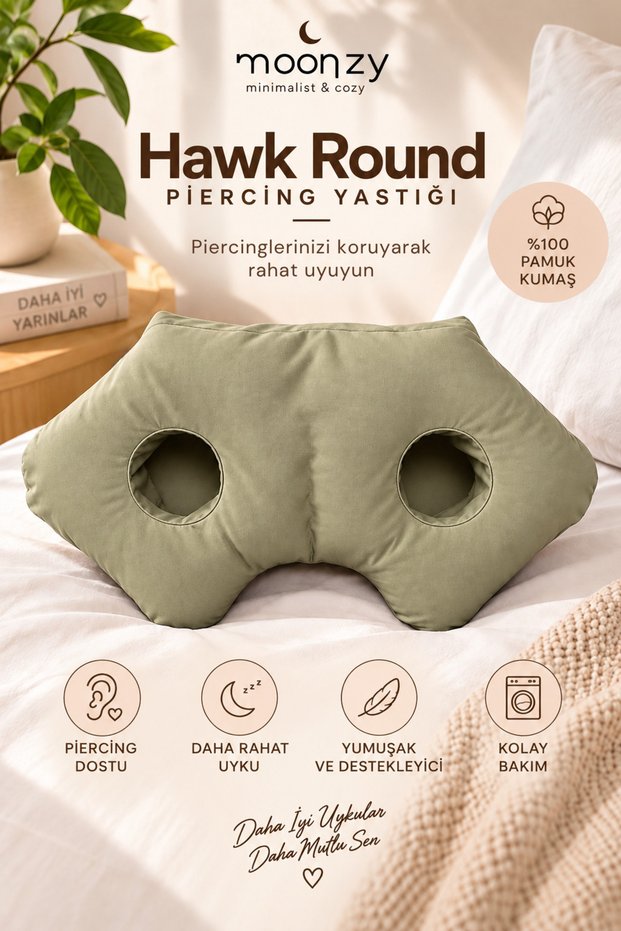Double Hole Ear Protection Pillow – Reclining Patient & Piercing Support Pillow