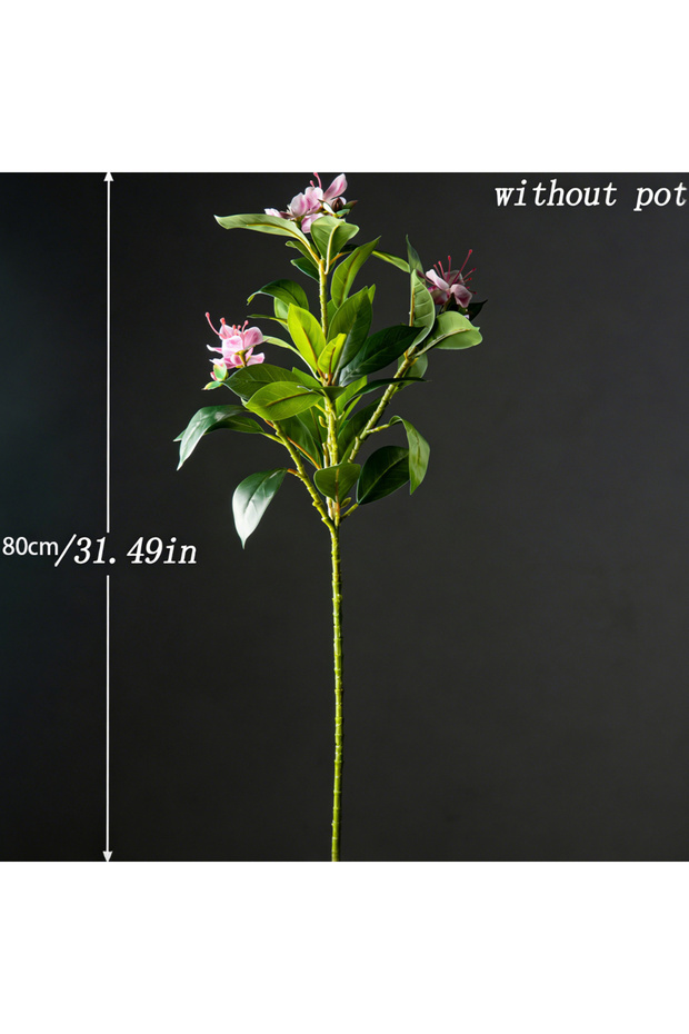 80cm Pink 80/120cm Artificial Ficus Plants Large Fake Tropical Banyan Tree Plastic Fiddle Fig Tree F