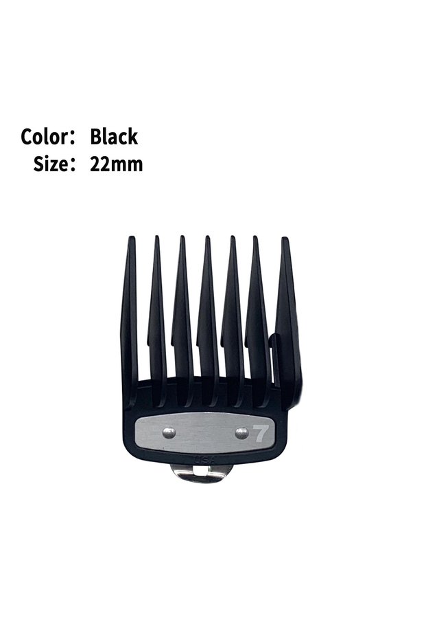 Black-22mm Professional Hair Clipper Limit Guide Comb for Wahl Trimmer Barber Guide Comb Haircut Too