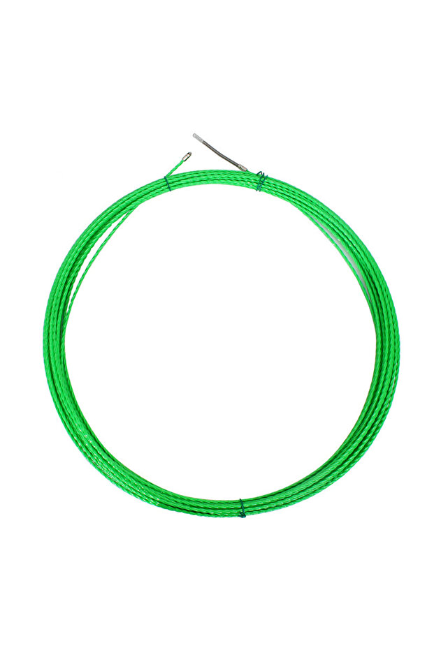 5M green 4.2mm Cable Push Puller Fiberglass Duct Rodder Fish Tape Electrical Wall Wire Cable Guide D