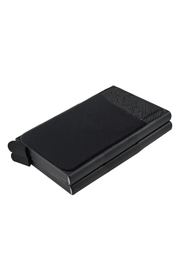 Black RFID Metal Wallet Double Card Case Pop Up Card Holder 12 Cards Automatic Aluminum Box Cardhold