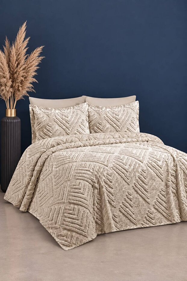 Home Pirilti 3 Piece Double Bed Cover