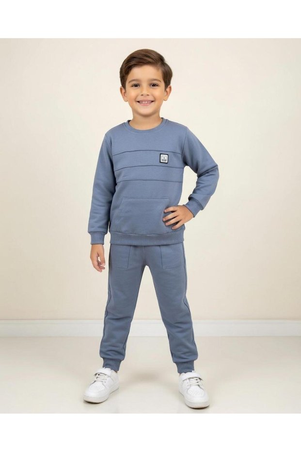 Kanguru Pocket Detail Boys' Suit