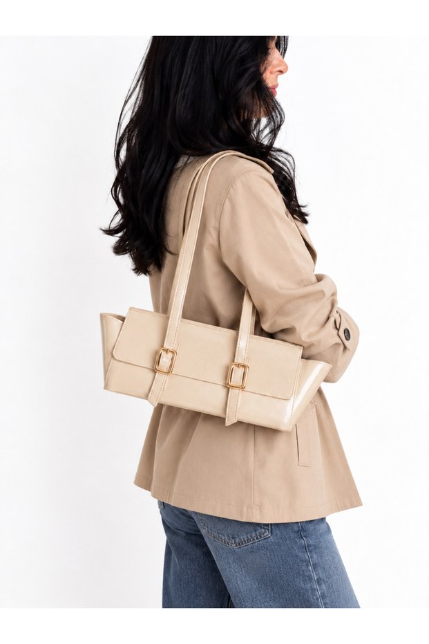 Women's Beige Daily Special Occasion Shoulder Bag