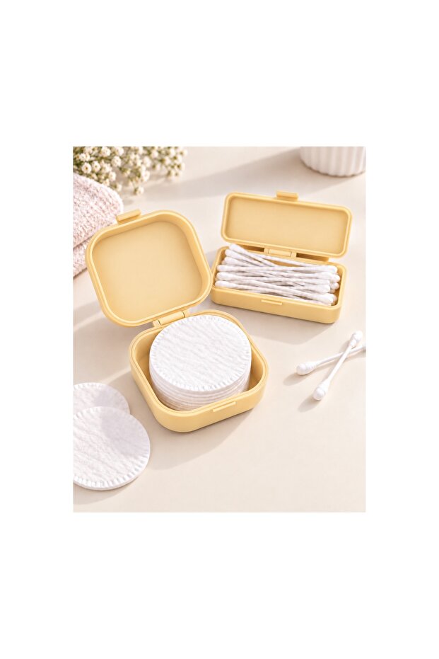 Ear Swab and Cotton Travel Container 3D Printing Portable Hygienic Organizer Bamboo