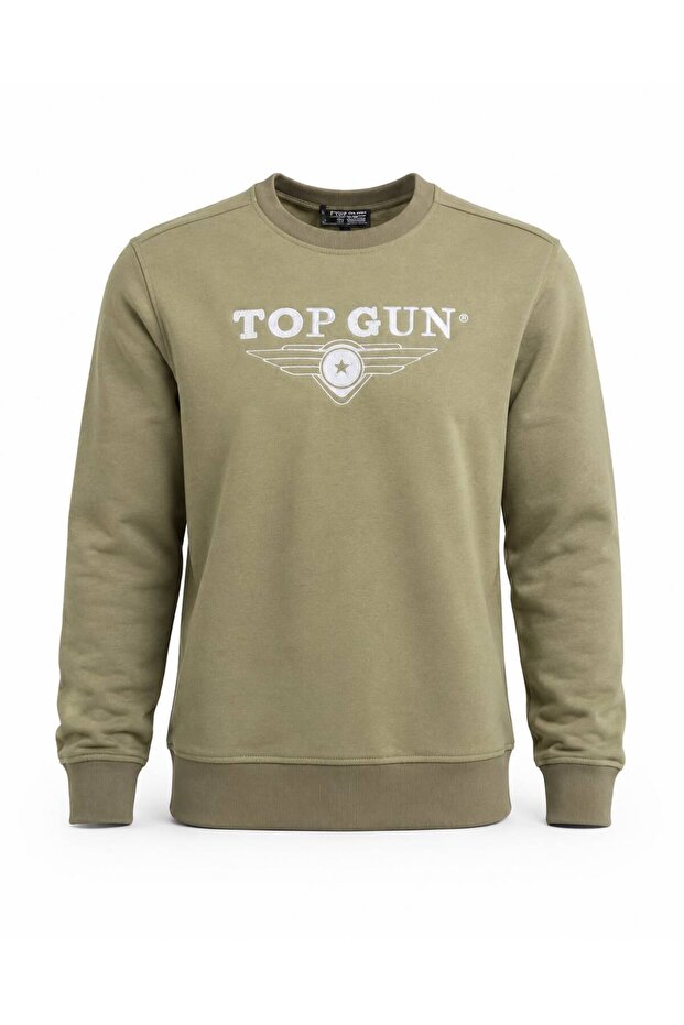 "Top Gun" Embroidered Sweat Khaki