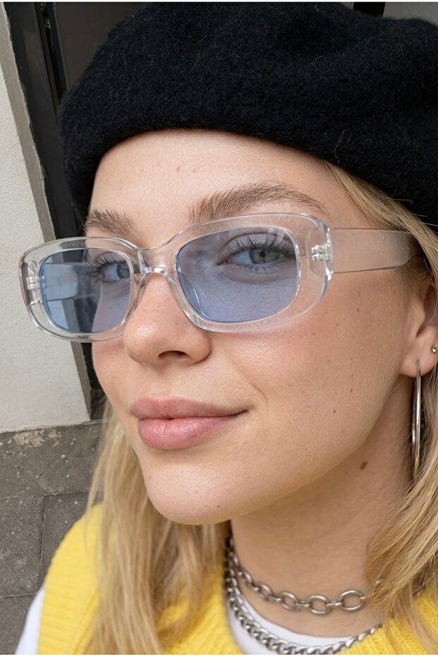 Unisex Blue Sunglasses 1 Piece