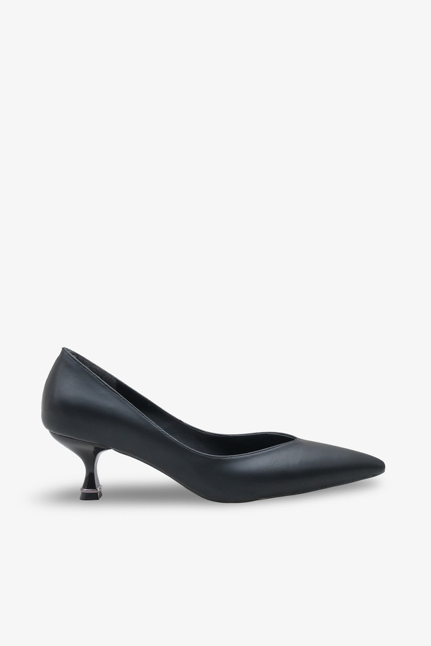 Driya Women's Heeled Pointed Toe Shoes - Black