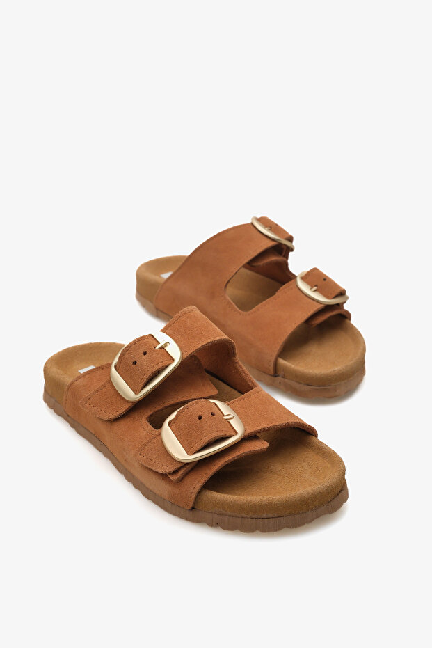 Valeria İnna Women's Genuine Leather Slippers
