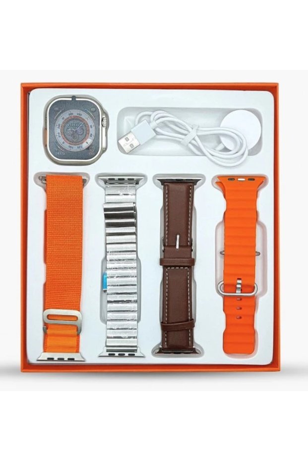 Smartwatch Y10 Ultra cu 4 curele