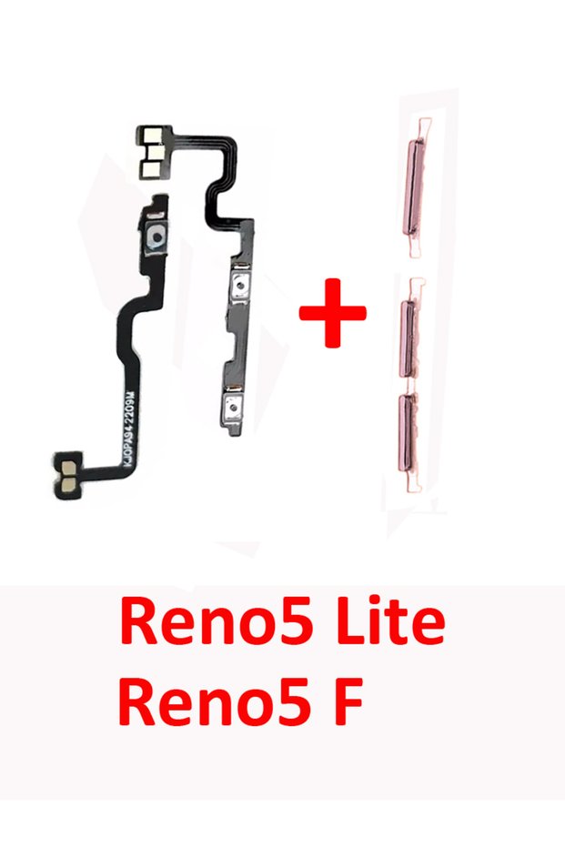Purple Flex Cable For Oppo Reno 5 Lite CPH2205 Phone New Power Volume Button External On Off Key Int