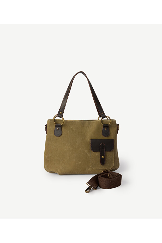 Waxed Canvas Shoulder Bag