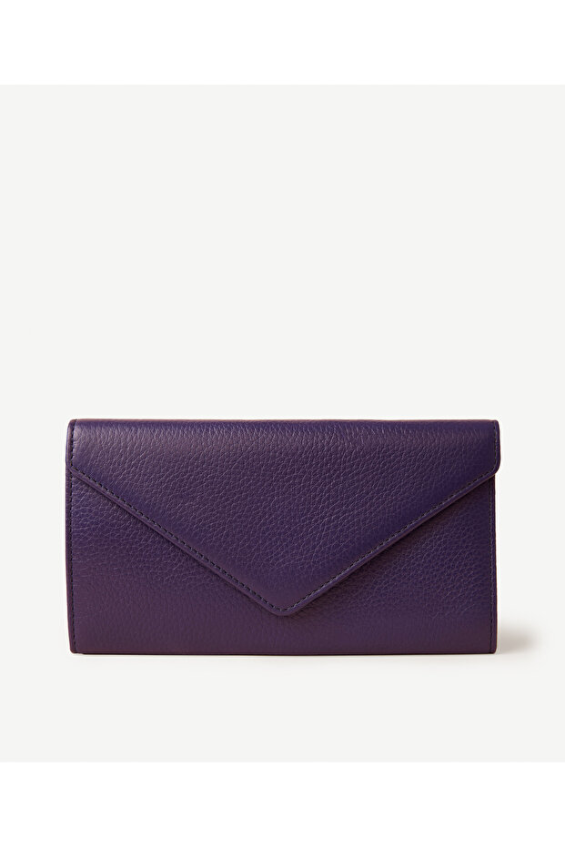 Envelope Shaped Leather Wallet